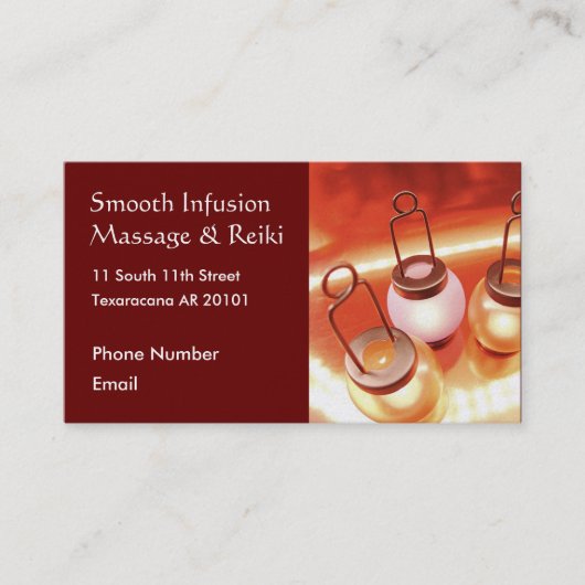 蝋燭が付いているランタン 予約カード (正面)