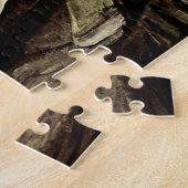 蝋燭が付いている聖書の本-ゴッホを開けて下さい ジグソーパズル (側面)