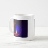 蝋燭のイメージのファッション コーヒーマグカップ (正面左)