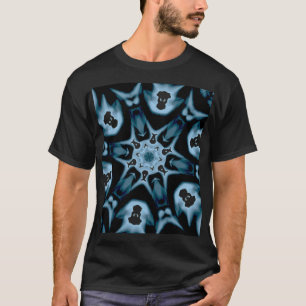 蝋燭の万華鏡のように千変万化するパターン Tシャツ