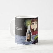 蝋燭の仕事のQuantumのかわいこちゃんの焦点は作成します コーヒーマグカップ (正面左)