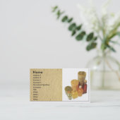 蝋燭の名刺 名刺 (スタンド正面)