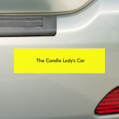蝋燭の女性のCar バンパーステッカー (車上)