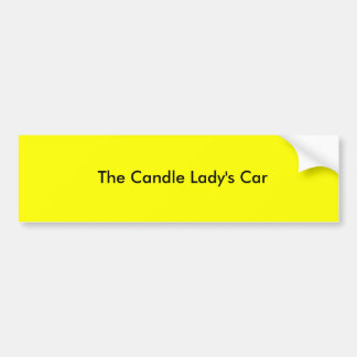 蝋燭の女性のCar バンパーステッカー