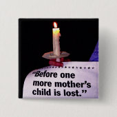 蝋燭の抗議 缶バッジ (正面)