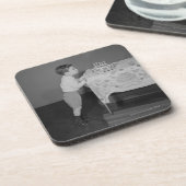 蝋燭を吹いている男の子 コースター (左側)