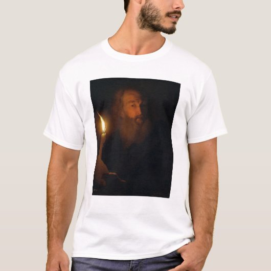 蝋燭を持つ人 Tシャツ (正面)