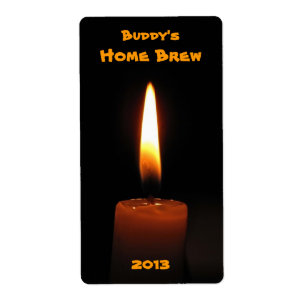 蝋燭炎ビールラベル ラベル