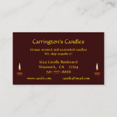 蝋燭 名刺 (裏面)