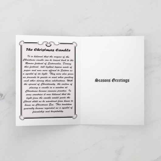 蝋燭(赤い) シーズンカード (内部)