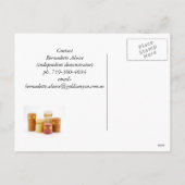 蝋燭、金ゴールド渓谷、蝋燭家体、新しいSc… シーズンポストカード (裏面)