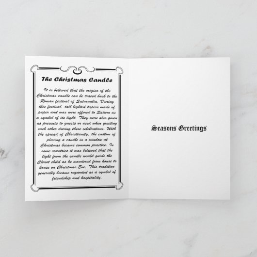 蝋燭(銀) シーズンカード (内部)