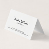 蝶々がキラキラ輝く花 名刺 (裏面)