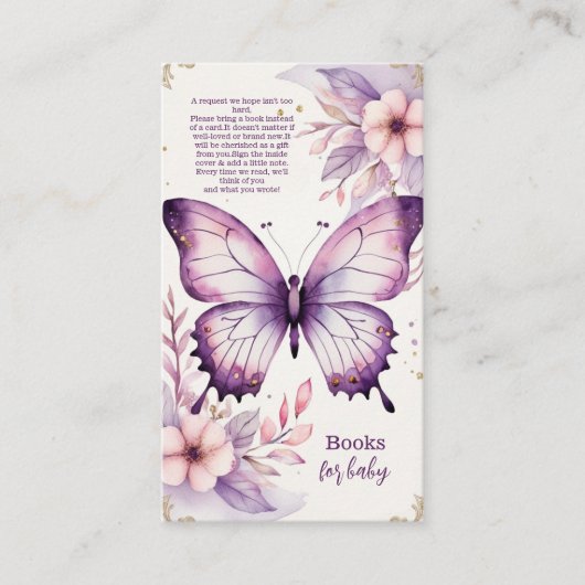 蝶々がベビーに行く エンクロージャーカード (正面)