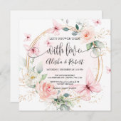 蝶々が恋人同士でシャワーを浴びよう 招待状 (正面/裏面)