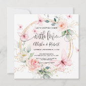 蝶々が恋人同士でシャワーを浴びよう 招待状 (正面)