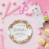 『蝶々が私に贈る芍薬』 ブライダルシャワーパーティー ペーパープレート (パーティー)