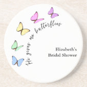 蝶々が私をときめかせる ブライダルシャワー コースター (正面)