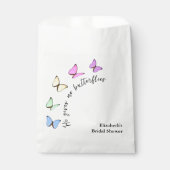 蝶々が私をときめかせる ブライダルシャワー フェイバーバッグ (正面)
