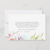 蝶々が私をドキドキさせる ブライダルシャワー サンキューカード (裏面)