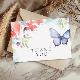 蝶々が私をドキドキさせる ブライダルシャワー サンキューカード