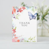 蝶々が私をドキドキさせる ブライダルシャワー サンキューカード (スタンド正面)