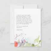 蝶々が私をドキドキさせる ブライダルシャワー サンキューカード (裏面)