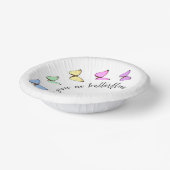 蝶々が私をドキドキさせる ブライダルシャワー ペーパーボウル (傾斜あり)