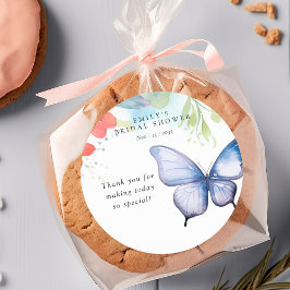 蝶々が私をドキドキさせる ブライダルシャワー ラウンドシール