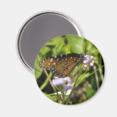 蝶々が花に着陸する マグネット (正面/裏面)