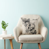 蝶々が花開く|過去記事 クッション (椅子)