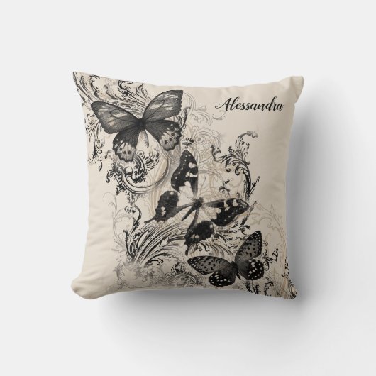 蝶々が花開く|過去記事 クッション (正面)