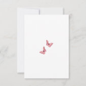 蝶々が赤ちゃんシャワーを浴びる途中にある サンキューカード (裏面)