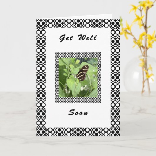 蝶々さん、私たち全員からビジネスが順調に進む カード (黄色い花)