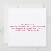 蝶々たちと一緒にしようという招待状 招待状 (裏面)