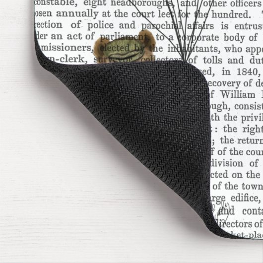 蝶々とクマ マウスパッド (コーナー)