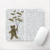 蝶々とクマ マウスパッド (マウス)