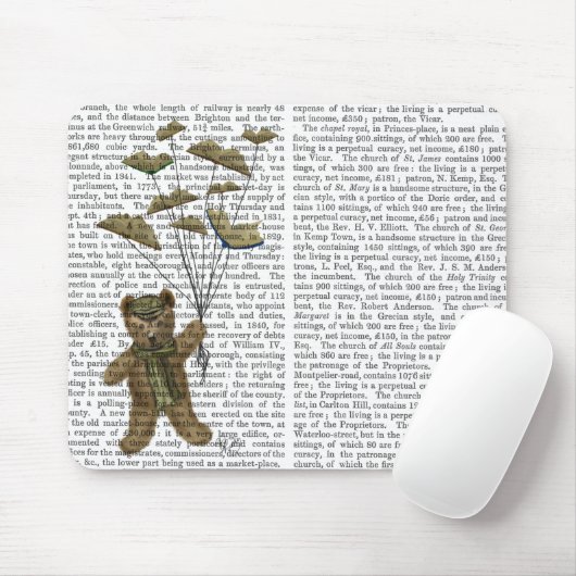 蝶々とクマ マウスパッド (マウス)