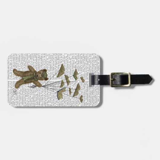 蝶々とクマ ラゲッジタグ (正面横)