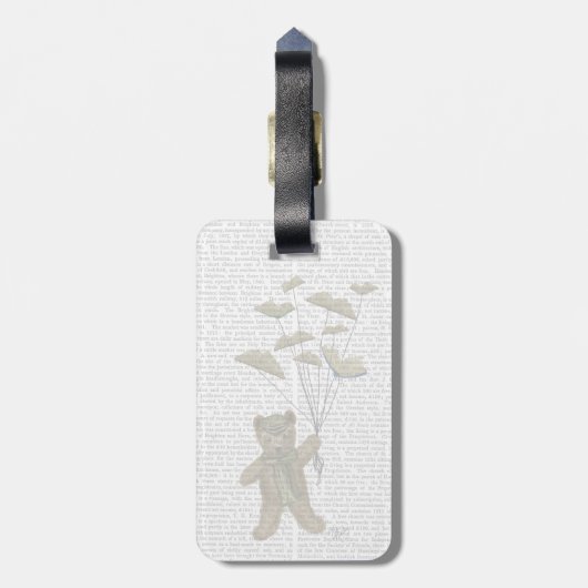 蝶々とクマ ラゲッジタグ (裏面縦)