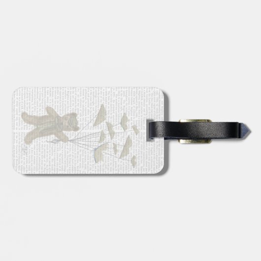 蝶々とクマ ラゲッジタグ (裏面横)