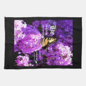 蝶々とフロックス、エクレシアテス3:11 キッチンタオル (横)