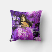 蝶々とフロックス、エクレシアテス3:11 クッション (裏面)