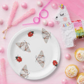 蝶々とラディバグ ペーパープレート (パーティー)
