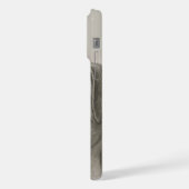 蝶々と出会うボクサー犬 iPhoneケース (左側面)