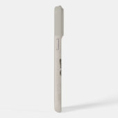 蝶々と出会うボクサー犬 iPhoneケース (右側面)