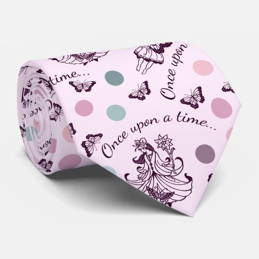 蝶々と時を追うおとぎ話 ネクタイ (ロール)