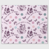 蝶々と時を追うおとぎ話 ラッピングペーパー (フラット)