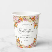 蝶々と芍薬のブライダルシャワーパーティー 紙コップ (裏面)