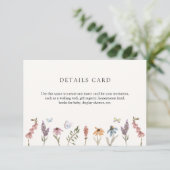 蝶々と花のガーデン詳細封入カード エンクロージャーカード (スタンド正面)